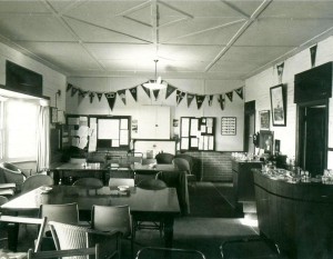 The old clubroom in 1936 - 73 looking East.