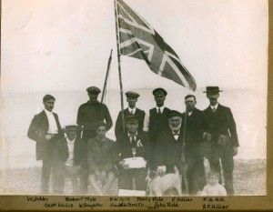 Franklin Sailing Club after inaugural first race Sept 1913.  Franklin SC was renamed Weymouth SC in 1920